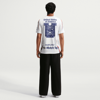 USA X V.A.A. X NIKE "X2" PREMATCH JERSEY - WHITE / DEEP ROYAL BLUE