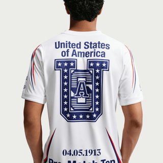 USA X V.A.A. X NIKE "X2" PREMATCH JERSEY - WHITE / DEEP ROYAL BLUE