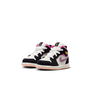 JORDAN 1 MID SE (TD) - BLACK / PINKSICKLE