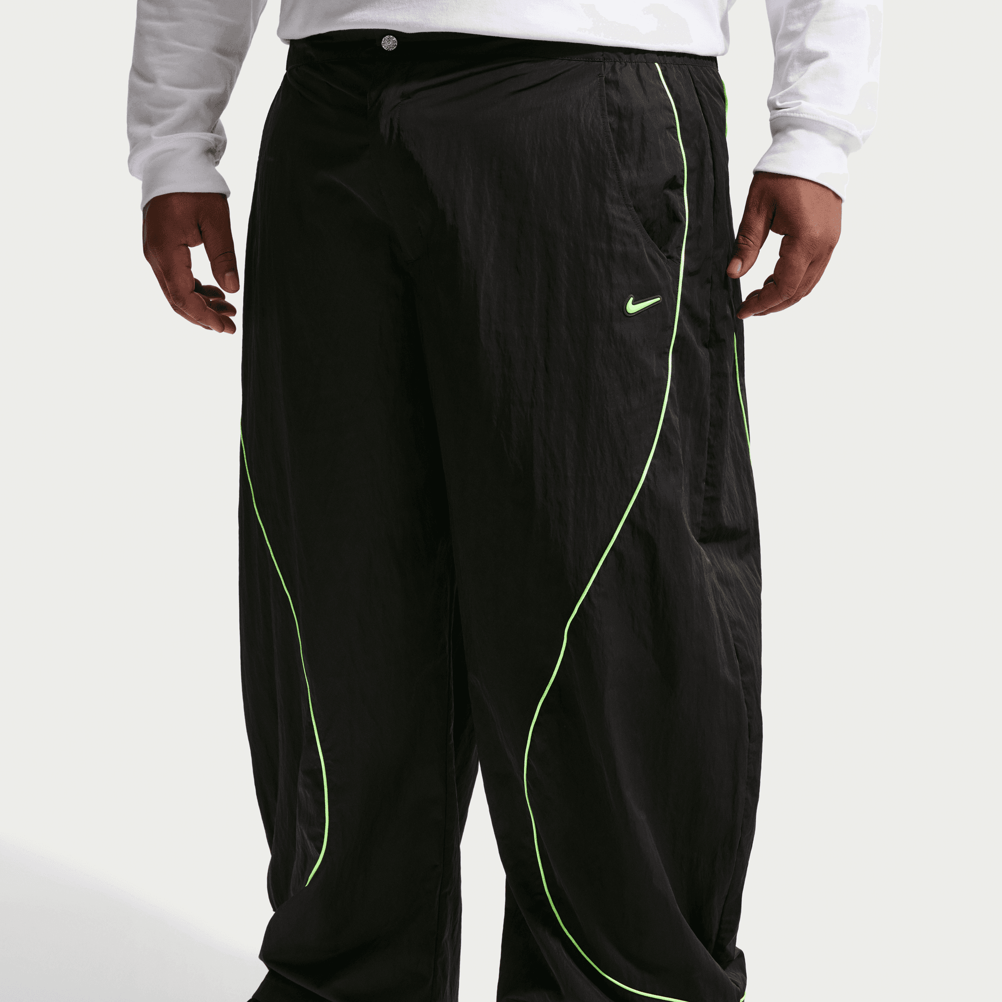 PROJECT F.R.O.G TOBI OVERSIZE TRACK PANT - BLACK