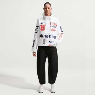 USA X V.A.A. X NIKE "X2" WOVEN STAFF JACKET - WHITE / DEEP ROYAL BLUE