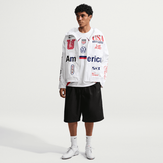 USA X V.A.A. X NIKE "X2" WOVEN STAFF JACKET - WHITE / DEEP ROYAL BLUE