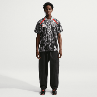 ENGLAND X PALACE X NIKE "X2" DRI-FIT PREMATCH JERSEY - PEWTER GREY / BRIGHT CRIMSON
