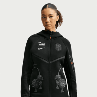 NETHERLANDS X PATTA X NIKE "X2" TECH FLEECE FULL-ZIP WINDRUNNER HOODIE - BLACK