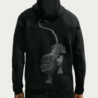 NETHERLANDS X PATTA X NIKE "X2" TECH FLEECE FULL-ZIP WINDRUNNER HOODIE - BLACK
