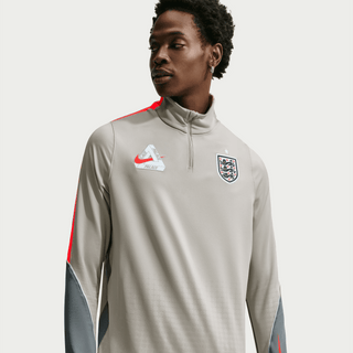 ENGLAND X PALACE X NIKE "X2" DRILL TOP - PEWTER GREY / COOL GREY