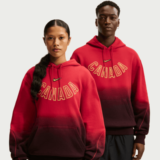 CANADA X NOCTA X NIKE "X2" CS FLEECE HOODIE - GYM RED / BLACK