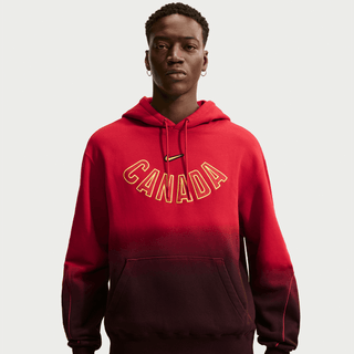CANADA X NOCTA X NIKE "X2" CS FLEECE HOODIE - GYM RED / BLACK