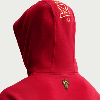 CANADA X NOCTA X NIKE "X2" CS FLEECE HOODIE - GYM RED / BLACK
