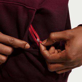 CANADA X NOCTA X NIKE "X2" CS FLEECE HOODIE - GYM RED / BLACK
