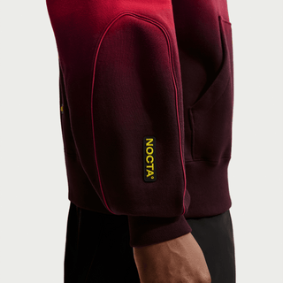 CANADA X NOCTA X NIKE "X2" CS FLEECE HOODIE - GYM RED / BLACK