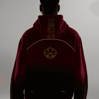 CANADA X NOCTA X NIKE "X2" CS FLEECE HOODIE - GYM RED / BLACK