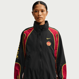 CANADA X NOCTA X NIKE "X2" NORTHSTAR NYLON TRACK JACKET - BLACK / GYM RED