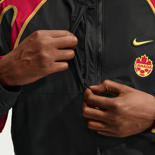 CANADA X NOCTA X NIKE "X2" NORTHSTAR NYLON TRACK JACKET - BLACK / GYM RED