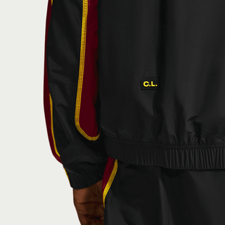 CANADA X NOCTA X NIKE "X2" NORTHSTAR NYLON TRACK JACKET - BLACK / GYM RED