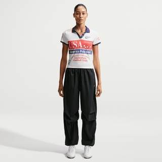 USA X V.A.A. X NIKE "X2" WMNS POLO SHIRT - WHITE / CHALLENGE RED