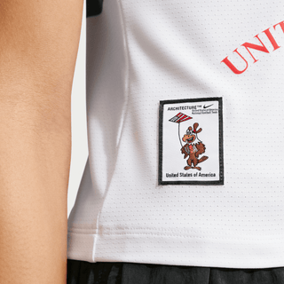 USA X V.A.A. X NIKE "X2" WMNS POLO SHIRT - WHITE / CHALLENGE RED