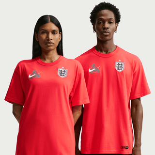 ENGLAND X PALACE X NIKE "X2" TEE - LIGHT CRIMSON