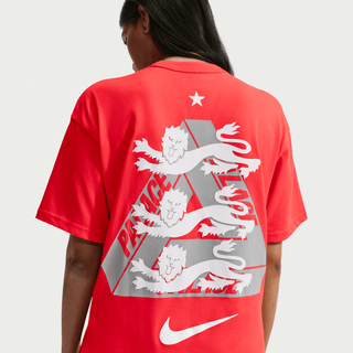 ENGLAND X PALACE X NIKE "X2" TEE - LIGHT CRIMSON