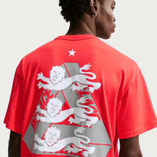 ENGLAND X PALACE X NIKE "X2" TEE - LIGHT CRIMSON