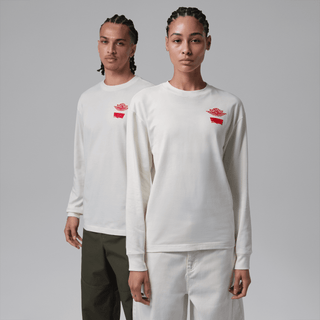 LEVI'S X JORDAN L/S TEE - PALE IVORY / BLACK / UNIVERSITY RED