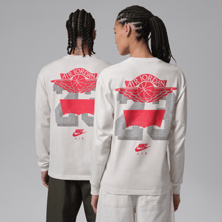 LEVI'S X JORDAN L/S TEE - PALE IVORY / BLACK / UNIVERSITY RED
