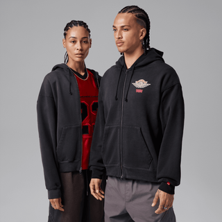 LEVI'S X JORDAN FULL-ZIP HOODIE - BLACK / PALE IVORY / GYM RED