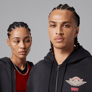 LEVI'S X JORDAN FULL-ZIP HOODIE - BLACK / PALE IVORY / GYM RED