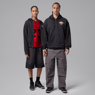 LEVI'S X JORDAN FULL-ZIP HOODIE - BLACK / PALE IVORY / GYM RED