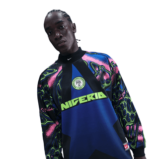 NIGERIA NATIONAL TEAM GOALKEEPER JERSEY LOOSE FIT - BLACK / HYPER PINK