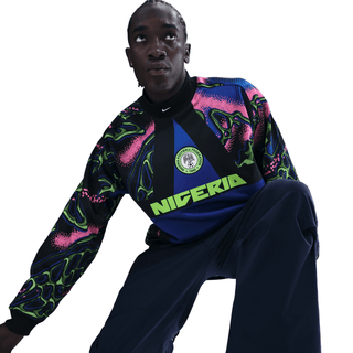 NIGERIA NATIONAL TEAM GOALKEEPER JERSEY LOOSE FIT - BLACK / HYPER PINK