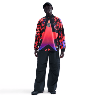 USA NATIONAL TEAM GOALKEEPER JERSEY LOOSE FIT - BLACK / BRIGHT CRIMSON