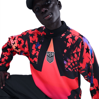 USA NATIONAL TEAM GOALKEEPER JERSEY LOOSE FIT - BLACK / BRIGHT CRIMSON