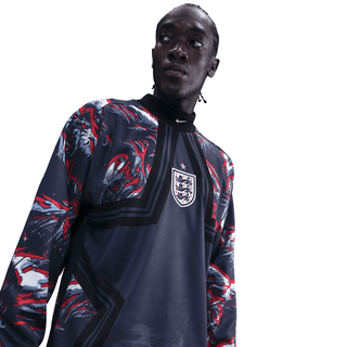 ENGLAND NATIONAL TEAM GOALKEEPER JERSEY LOOSE FIT - BLACK / OBSIDIAN