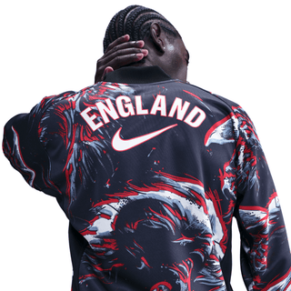 ENGLAND NATIONAL TEAM GOALKEEPER JERSEY LOOSE FIT - BLACK / OBSIDIAN