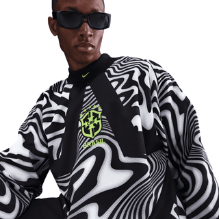 BRAZIL NATIONAL TEAM GOALKEEPER JERSEY LOOSE FIT - BLACK / WHITE