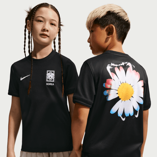 KOREA X PEACEMINUSONE X NIKE "X2" KIDS PREMATCH JERSEY - BLACK / WHITE