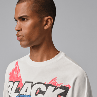 MJ BLACK CAT L/S TEE - IVORY