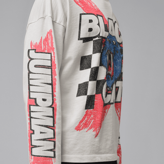 MJ BLACK CAT L/S TEE - IVORY