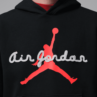 JORDAN BROOKLYN FLEECE HOODIE - BLACK