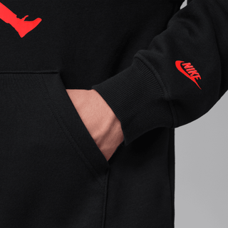 JORDAN BROOKLYN FLEECE HOODIE - BLACK