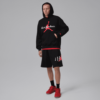 JORDAN BROOKLYN FLEECE HOODIE - BLACK