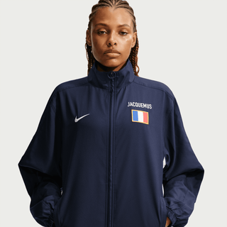 FRANCE X JACQUEMUS X NIKE "X2" TRACK JACKET - BLACKENED BLUE / WHITE
