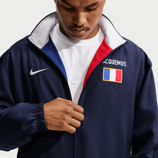 FRANCE X JACQUEMUS X NIKE "X2" TRACK JACKET - BLACKENED BLUE / WHITE