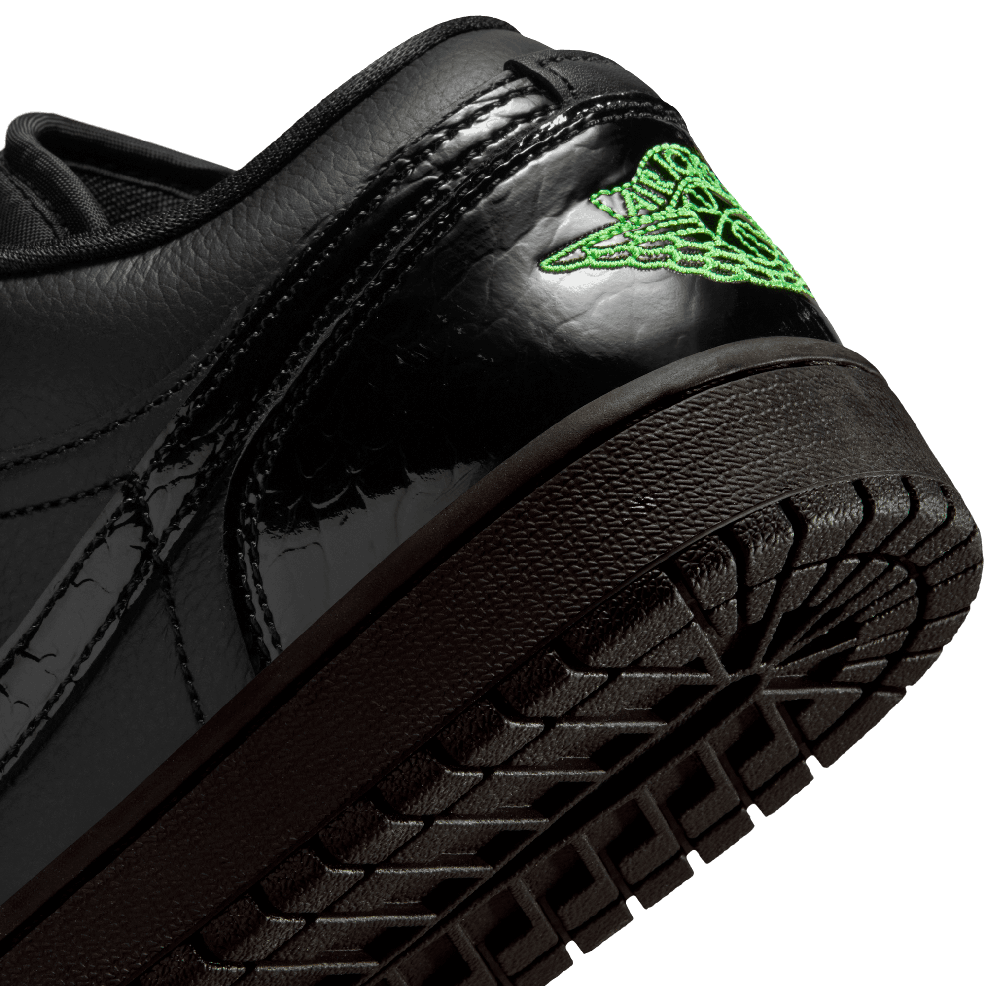WMNS AIR JORDAN 1 LOW SE - BLACK / SCREAM GREEN