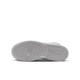AIR JORDAN 1 MID SE (GS) - WHITE / FIELD SILVER