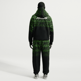 NIGERIA X SLAWN X NIKE "X2" FLEECE PANT - BLACK / POISON GREEN