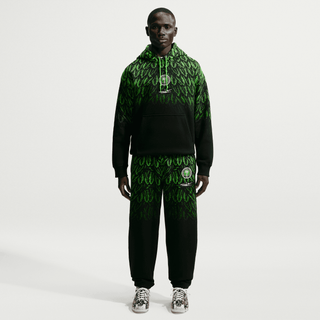 NIGERIA X SLAWN X NIKE "X2" FLEECE HOODIE - BLACK / POISON GREEN