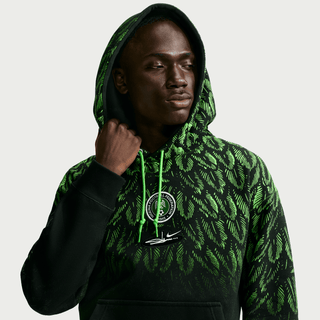 NIGERIA X SLAWN X NIKE "X2" FLEECE HOODIE - BLACK / POISON GREEN