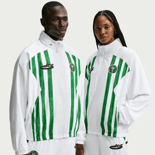 NIGERIA X SLAWN X NIKE "X2" TRACK JACKET - WHITE / BLACK